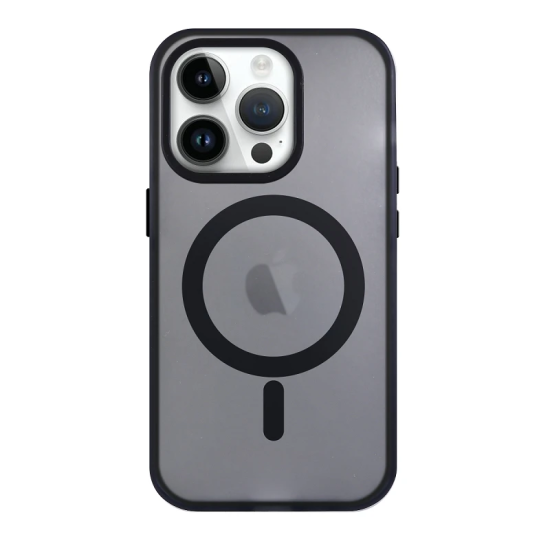 Hard Case With Magnetic Closure For Apple iPhone 15 Pro Max Smoked Black
